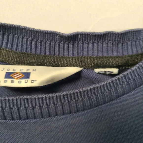 Joseph Abboud Men's Long Sleeve Navy Blue Crew Neck Sweater Size XL - Picture 3 of 7